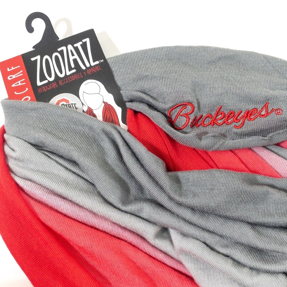 Zoozatz Ohio State Ombré Infinity Scarf